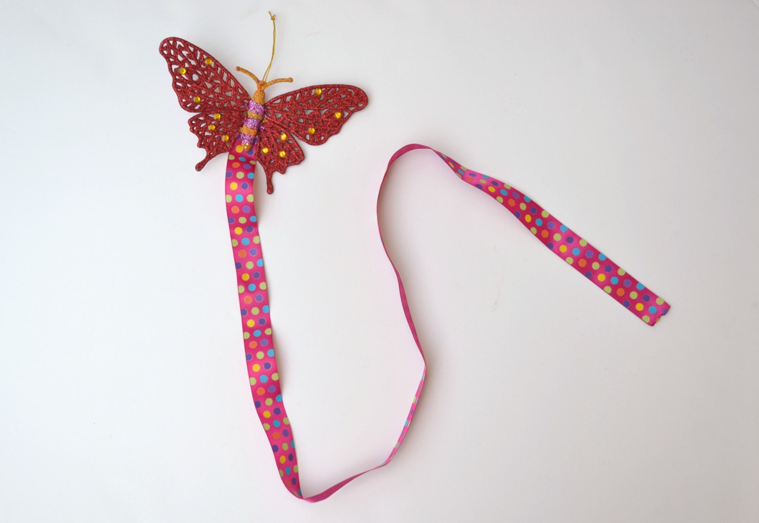 Hair Bow Holder - Butterfly Bow Holder - Hair Clips Organization - Wall Decoration - Hair Clip Holder