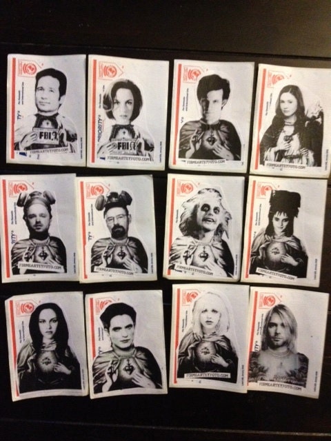 Sacred Heart Sticker Pairs