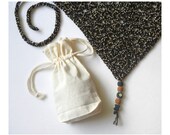 Stylish Black & White Boho Chic Fashion Kerchief /headscarf hand crocheted womens teens hair accessories bandana headband