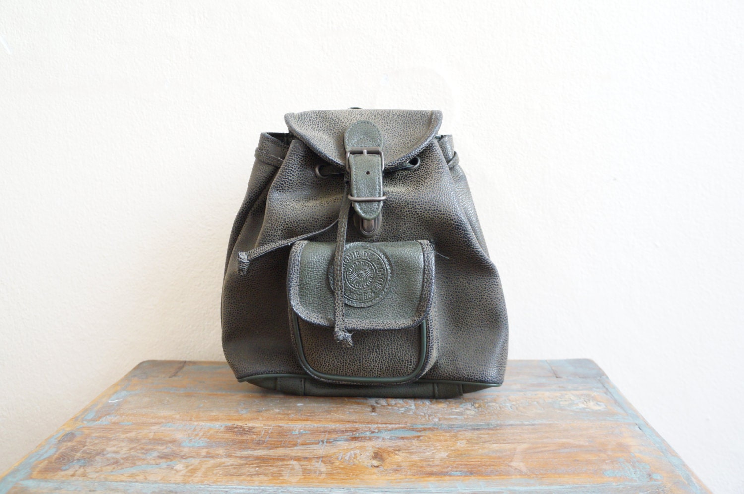 1970 Vintage Leather Backpack