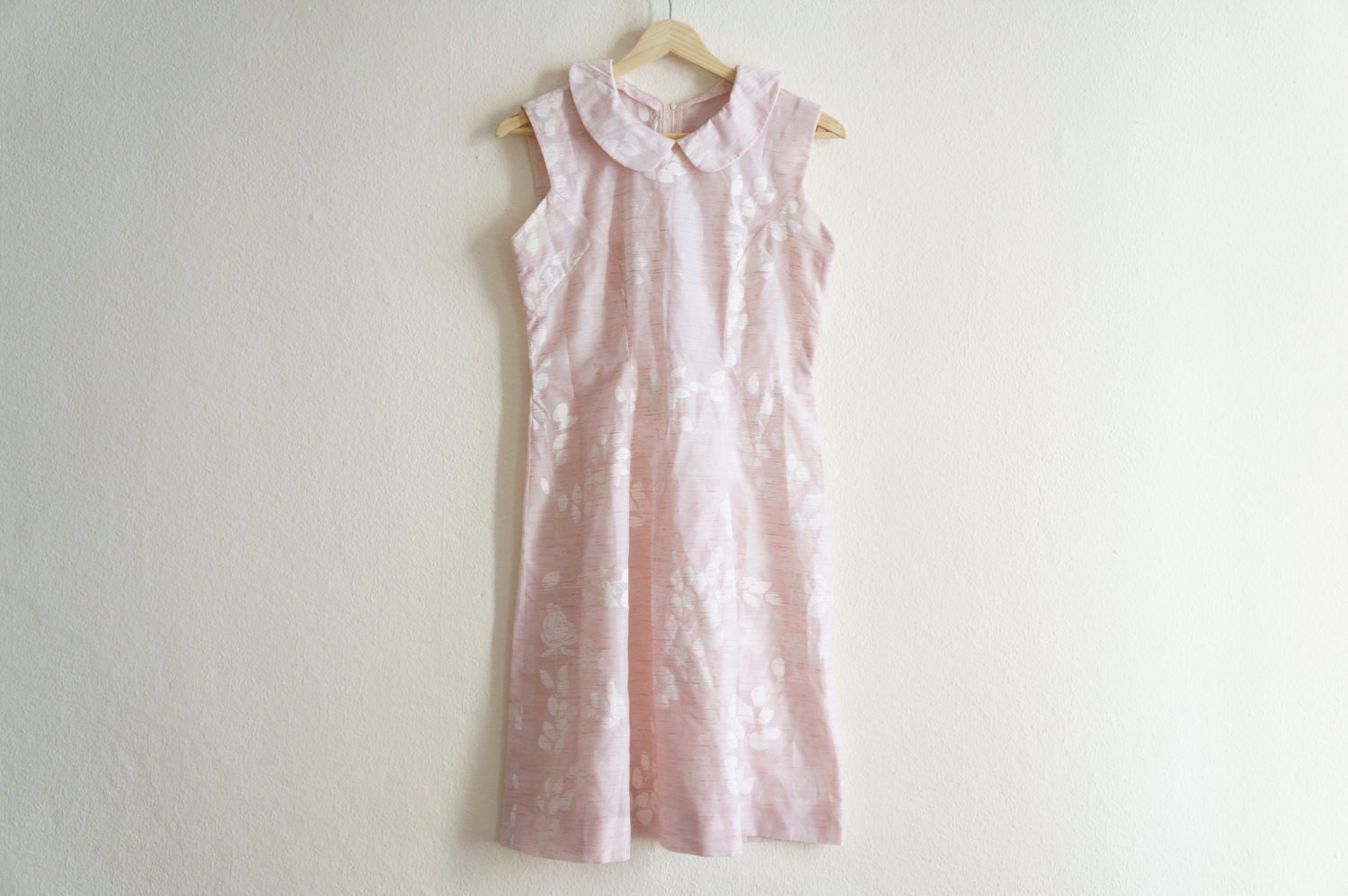 Peter Pan Collar Dress / Pink Dress / Floral Dress