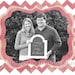 Chevron Pattern, Shabby Chic, Customizable, Digital Baby Shower Invitation or Baby Announcement