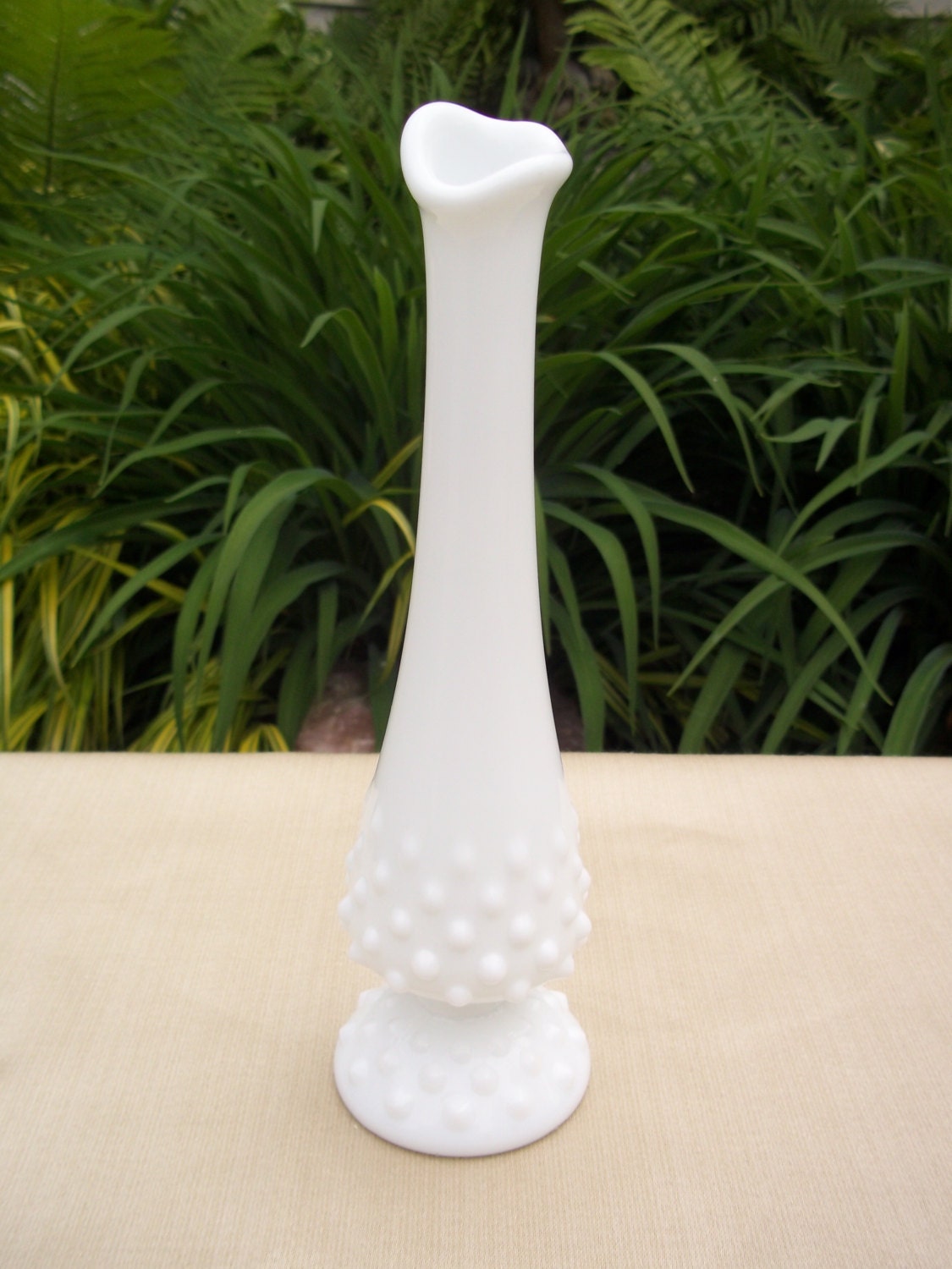 Items Similar To Fenton Milk Glass Hobnail Bud Vase On Etsy