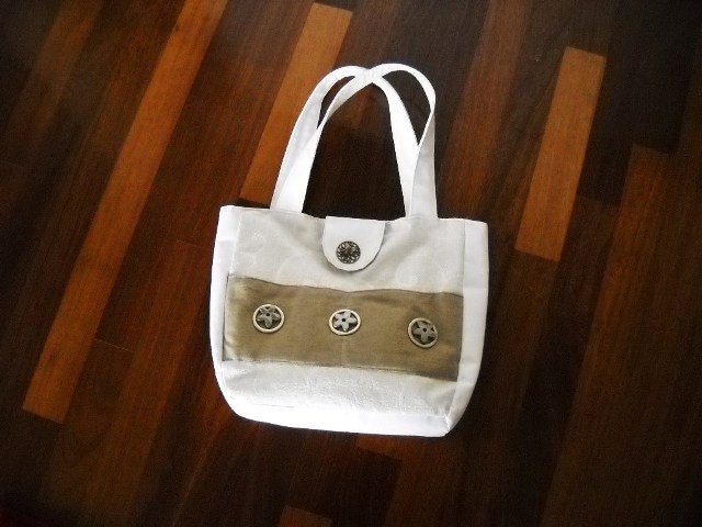 Handmade, summer,Spring,tote,shoulder bag,white,beige,canvas,cotton,leatherette