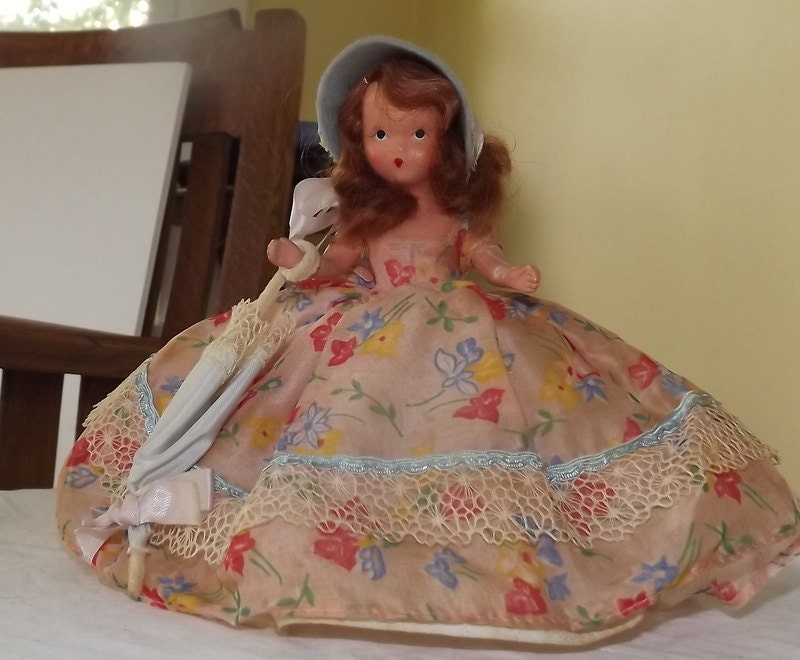 Nancy Ann Storybook Doll April Showers, Bisque