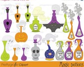 60% OFF Memorial weekend Halloween potions clipart digital scrapbooking and design - PGCLPK390 Il_170x135