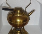 Vintage Three Piece Tea Kettle With Burner