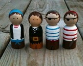 Pirate peg people set