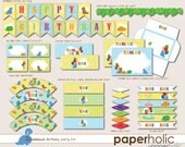 Dinosaur Birthday Party Kit - INSTANT DOWNLOAD - Printable Decoration by Paperholic Il_170x135