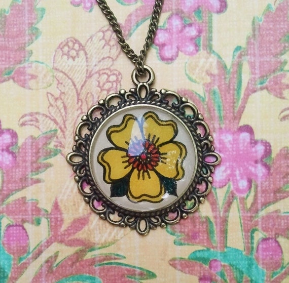Cosmos Flower Necklace