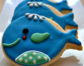 Blue Whale Sugar Cookies