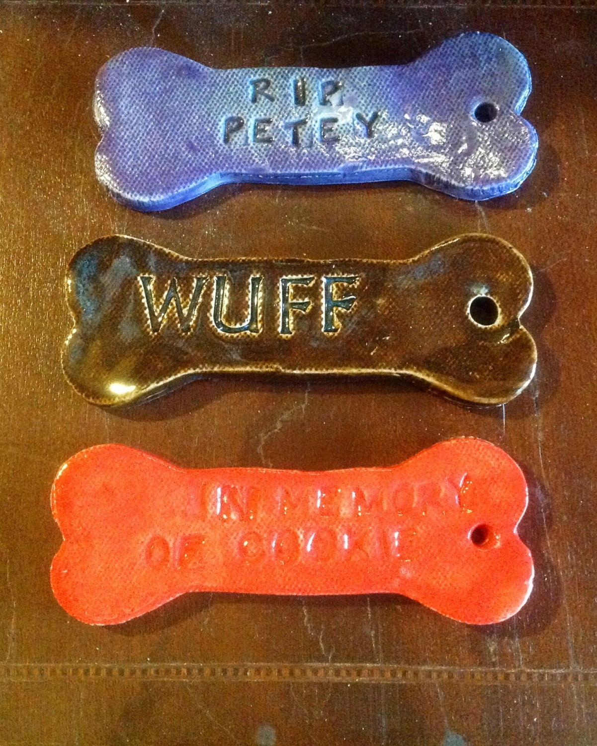 Memorial Dog Bone Ornament Pottery Made To Order