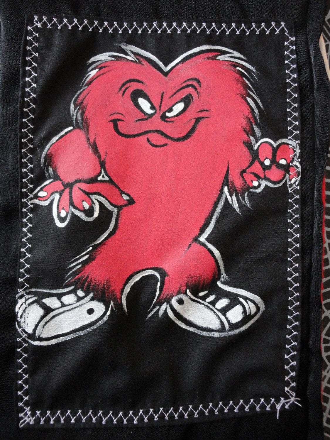 Red Haired Monster Looney Tunes Pocket Scarf by SpidersParlour