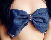Bow Bandeau Bikini Top-Swimsuit Top-Stud Bow Biniki