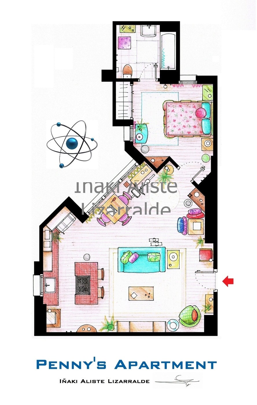 Penny's apartment from "TBBT" - Medium