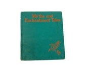 SALE Myths and Enchantment Tales by Margaret Evans Price, Vintage, 1942, Green - vintagetoyshoppe