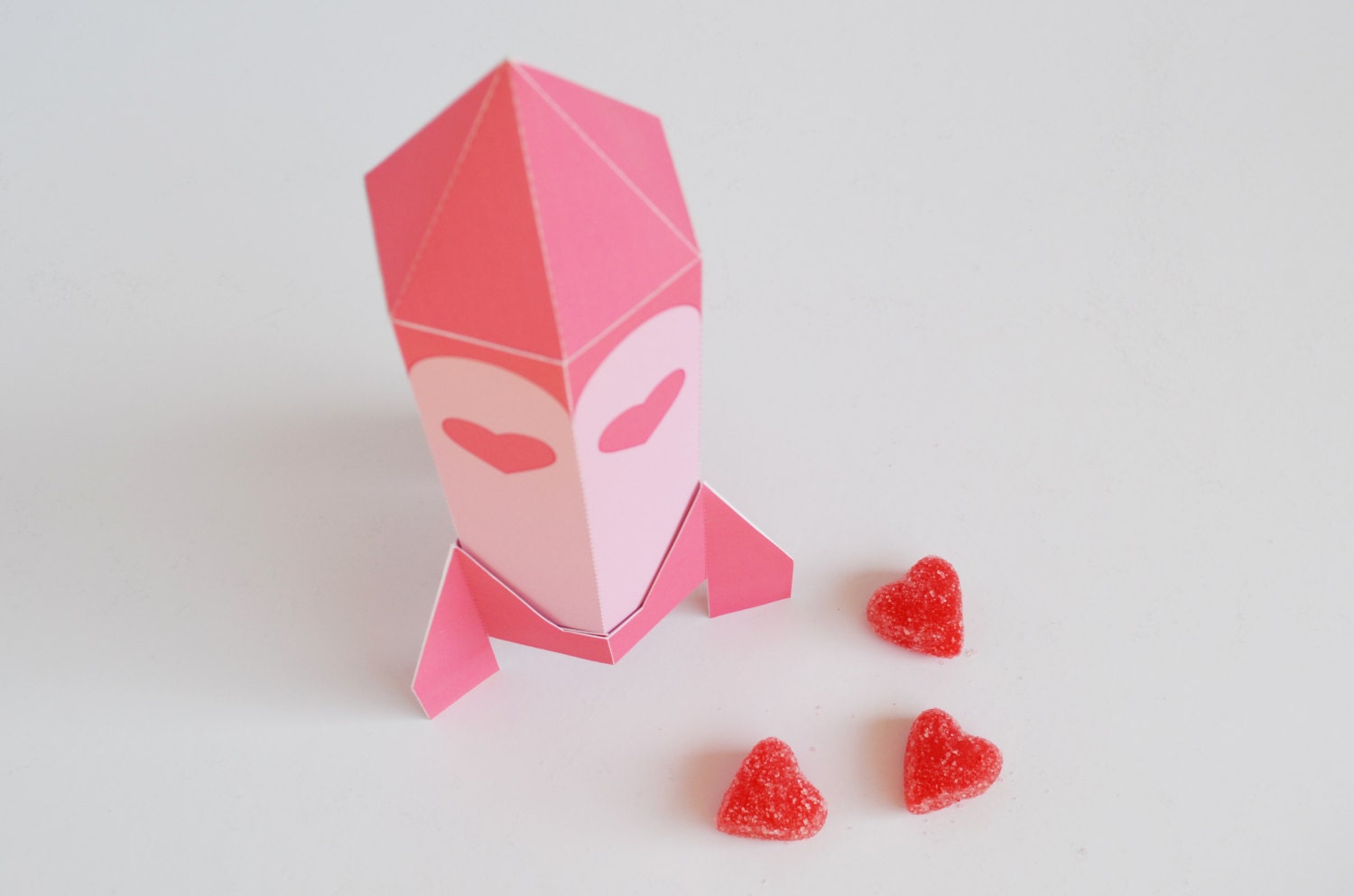 INSTANT DOWNLOAD - Printable Rocket Valentine Favor Box/ Gift Box from Paper Built - PaperBuiltShop