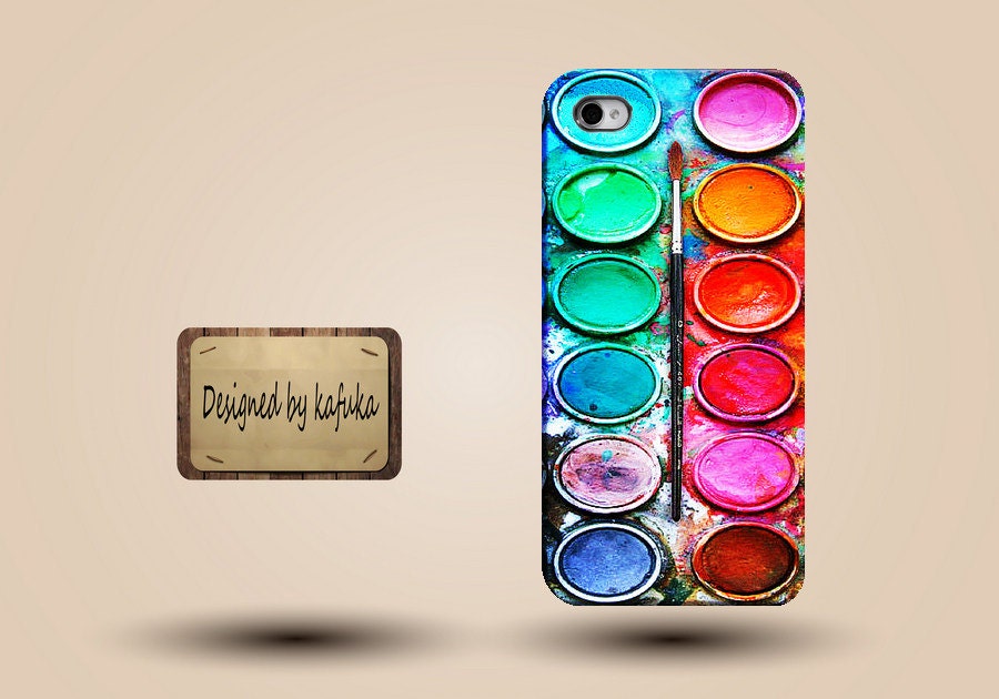 Iphone case, Iphone 4 case, Iphone 4s case, Iphone 5 case, unique handmade hard Plastic case otterbox,oil painting, Color Palette p 602