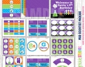 MAD SCIENTIST BIRTHDAY Party Printable Party Package :455