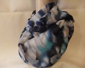 Infinity Scarf Handmade Soft Light Nylon Acrylic Fabric Navy Grey Brown Aqua Circle Loop Scarf Accessory Spring Summer Fall Winter