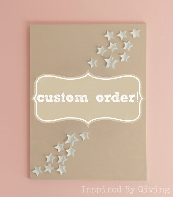 Nursery Decor-Nursery Wall Art-CUSTOM ORDER LISTING