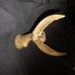 Vintage Brass Angel Figurine Statue Candlestick Candle holder 5.5" tall 4" wide 1.5"deep