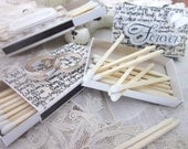 Wedding Accessories Wedding Matches Wedding Gifts Wedding Ivory Wedding White Matches Pearls Wedding Rings Black and White Print