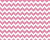 Small Pink Chevron - Riley Blake Chevron - Hot Pink Chevron Fabric - HALF YARD