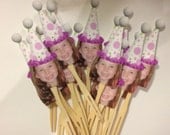 Photo  cupcake toppers golf themed. set of 12