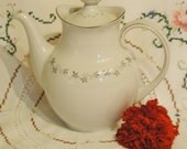 Vintage Royal Doulton Coffee Pot, Cadence Transluscent  Fine Bone China