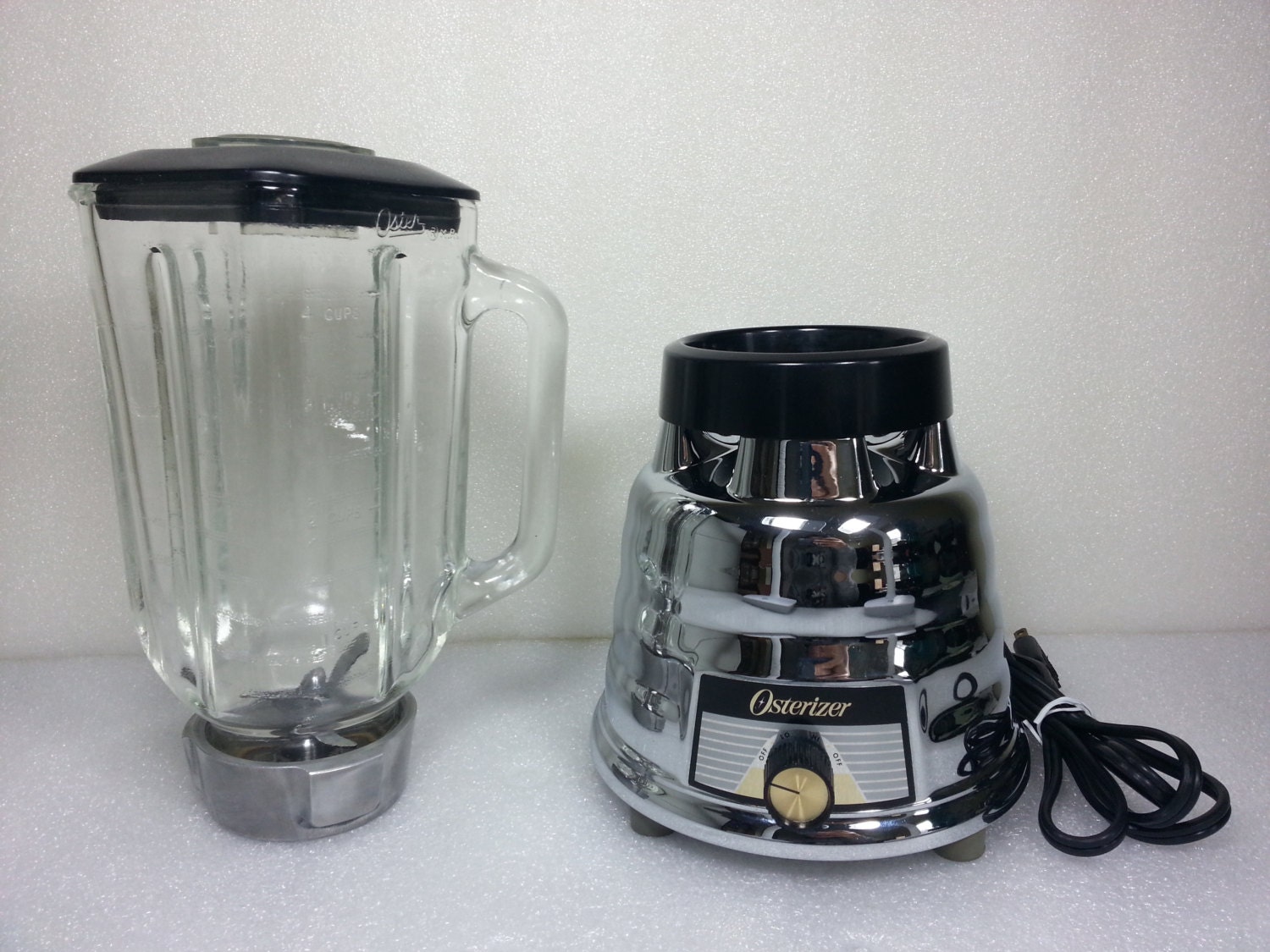 Vintage Osterizer - 2 Speed Chrome Beehive Blender Model 449