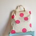 Polka Dots Tote and Pineapple Jotter Eco Friendly Set Graduation Gift