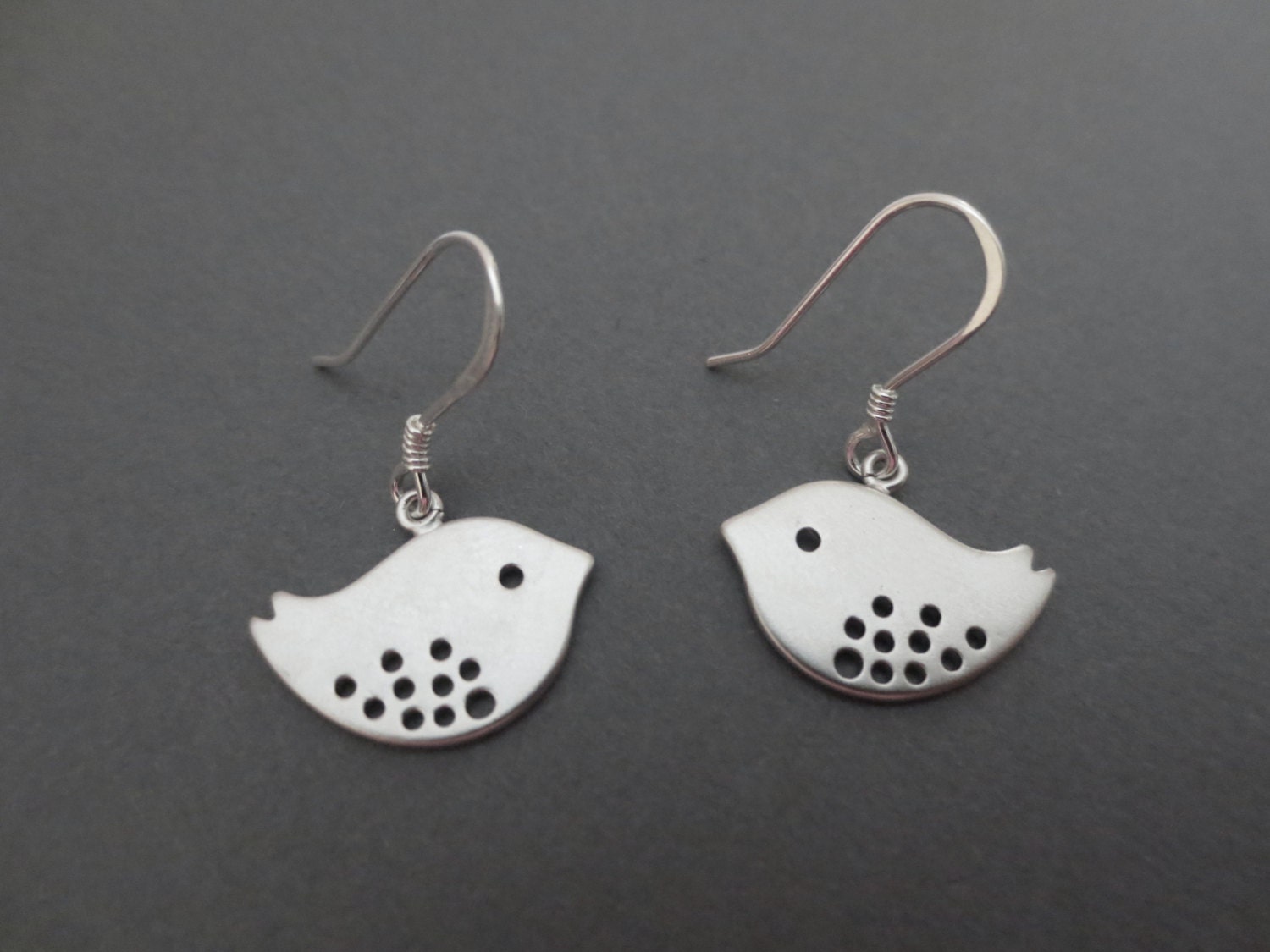 Adorable Sparrow 925 Sterling Silver Earrings-Cute Bird Earrings-Bridesmaid Gift-Perfect Gift for mom for friends, Birthday Present for her