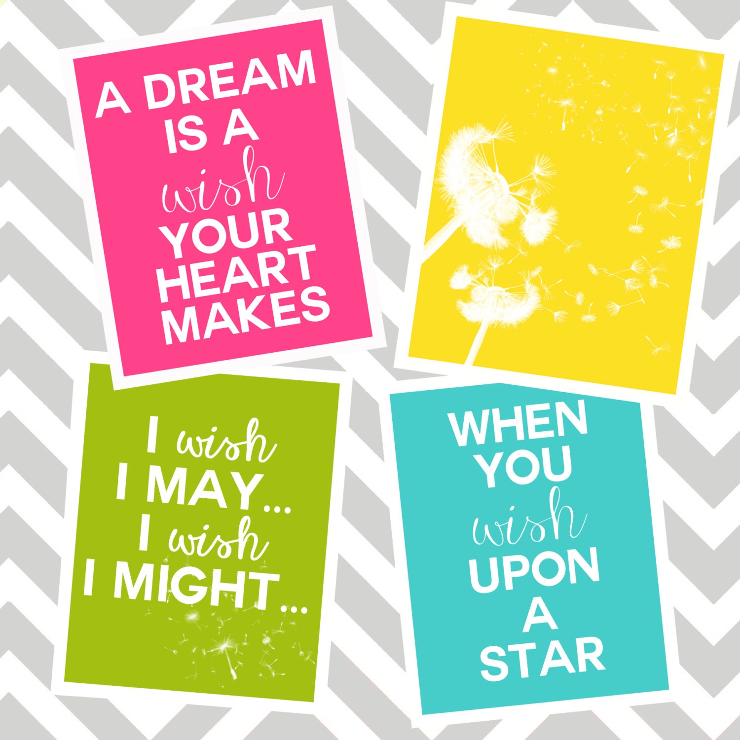 Nursery Art-When you wish upon a star, A dream is a wish your heart makes, - 8x10 or 11x14 YOU print digital file download
