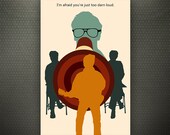 Back to the Future Inspired "Too Darn Loud" 11X17 Art Print 1 of 3 Minimalist Pop Art Poster