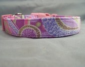 Funky Purple Paisley Dog Collar