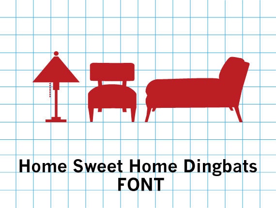 Home Sweet Home Dingbats Font