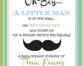 Little Man Baby Shower Invitation - Printable Il_170x135