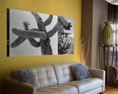 Southwest, Large-scale (82" x 40") B&W Film Photography Digitally Printed on Self-Adhesive Fabric
