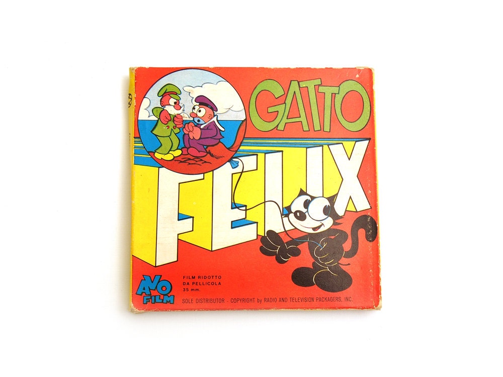 8mm FELIX the Cat, Sunken Treasure,  8mm colour film.  A.V.O. - Milano Italy. Felix - Il Tesoro Del Pirati