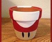 Super Mario Mushroom Planting Pot (Red)