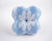 Lace Flower, Blue Brooch, Light Blue Jewelry, Blue Pin, Lace Brooch, Lace Jewelry, Fabric Flower Brooch, Fabric Jewelry, Pastel Jewelry