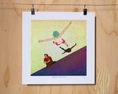 Amusing the Patient - Digital Illustration Art Print