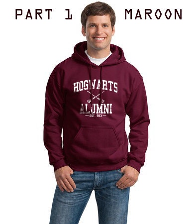 PART 1 - Hogwarts Alumni est 993 Harry Potter Sweatshirt Hoodie S to 2XL Gildan 9500