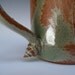 Sea Shell Textured Cup / Green and Brown Mug