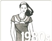 Sunburst T-Shirt: Vintage 80s Sewing Pattern, Retro Tee, Stretch & Sew 309 Misses Size 28 - 44, UNCUT, P-1686