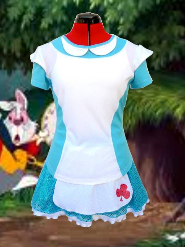 Alice in Wonderland inspired complete running outfit