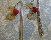 Personalized Bookmarks with Favorite Quote, Name, and charm