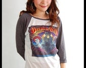 NWT Dylan and The Dead Vintage Retro Punk Rock Style 3/4 Sleeve T-Shirt Handmade Women S, M, L
