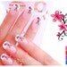 Nail Decals, Water Slide Nail Stickers, Flower Vine